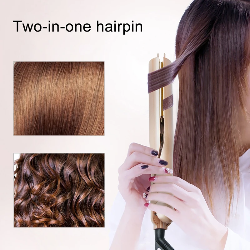
Best Price Hair Straightener Professional 2 in 1 Hot selling Hair Straightener Curling Iron 