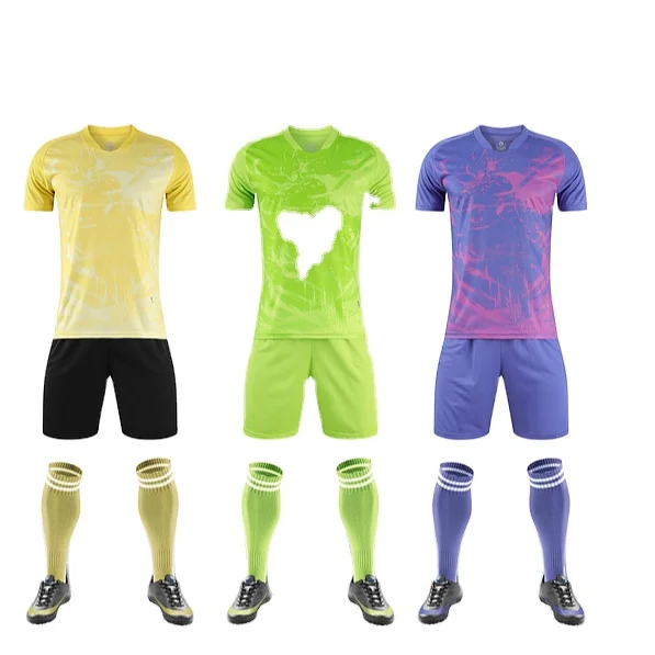 

High Quality Cheap Soccer Jersey 100% Polyester Club Soccer Uniform pay link, Custom color