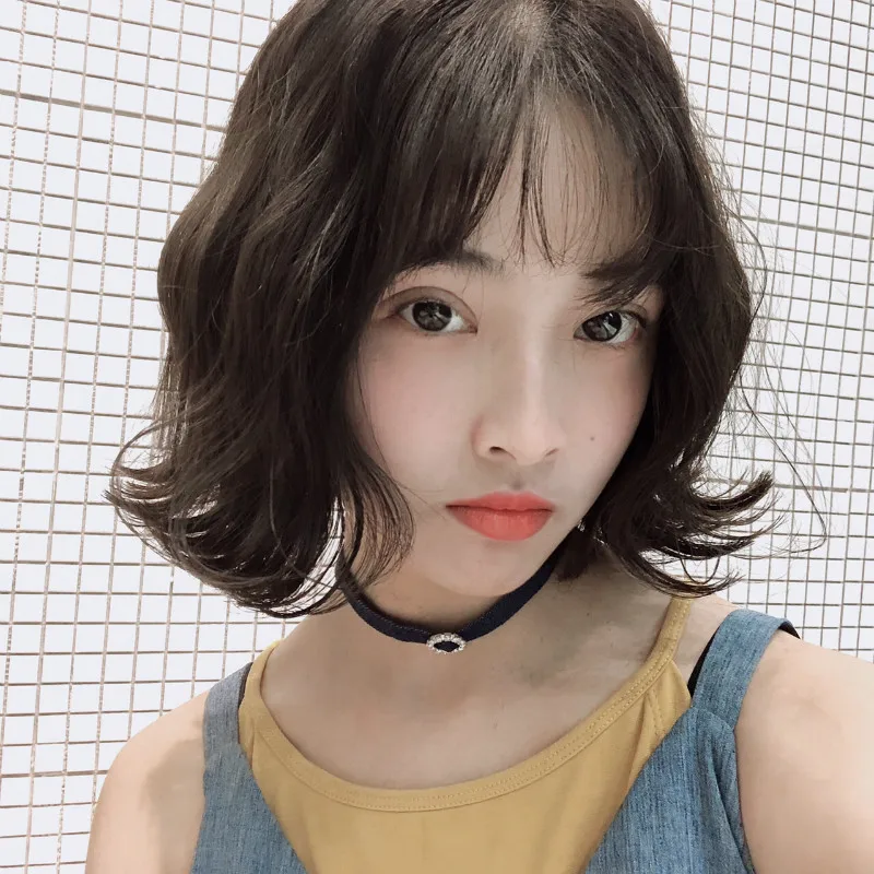 

Dropshipping Wig Mid-Length Shoulder-Length Short Hair Corn Curler Air Bangs