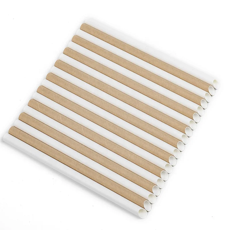 

Certificates Eco-Friendly Biodegradable Print Paper Drinking Straws, White