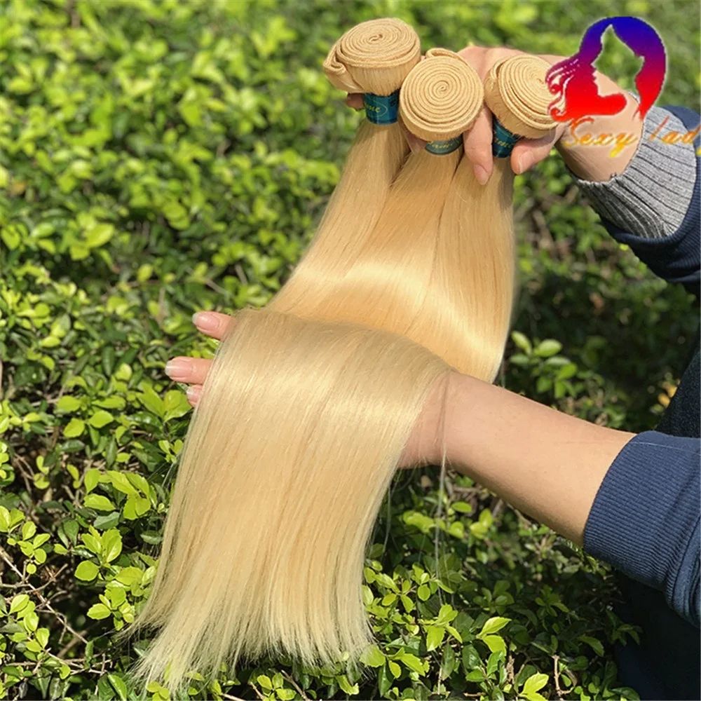 

sexyladyhair bundles wholesale human hair bundles ,brazilian hair extensions 613 blonde