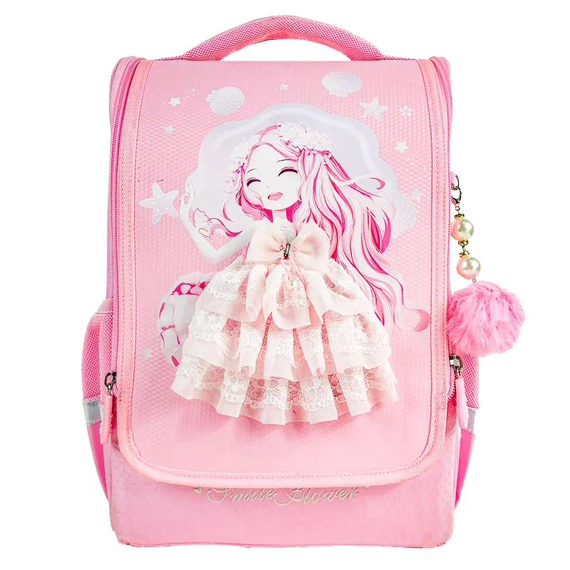 

Wholesale Luxury Pink EVA Bagpack Kawaii Cartoon Hime Cute Lace Girls Kids Folding School Bag Child Backpack, Customized color