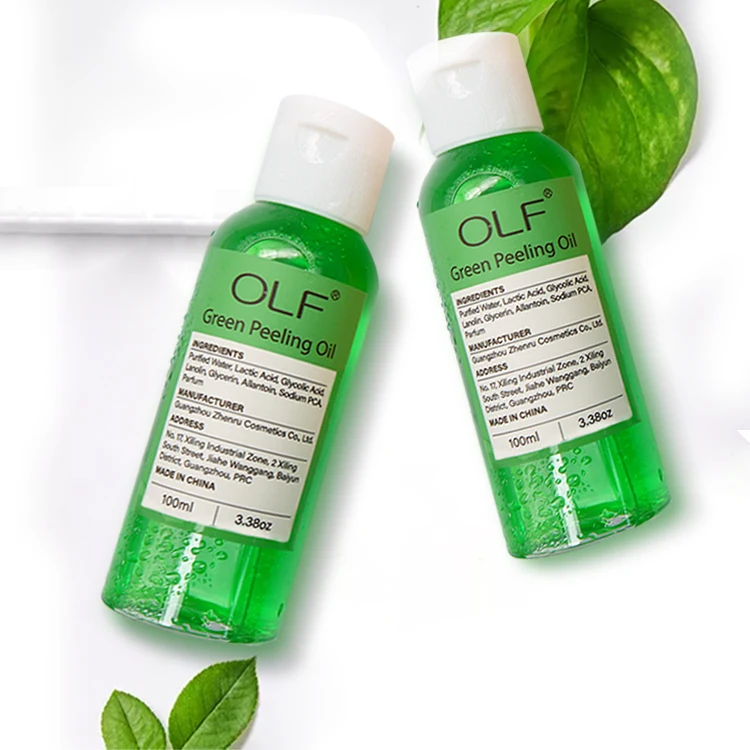 

Private label skin care whitening foot green peeling oil