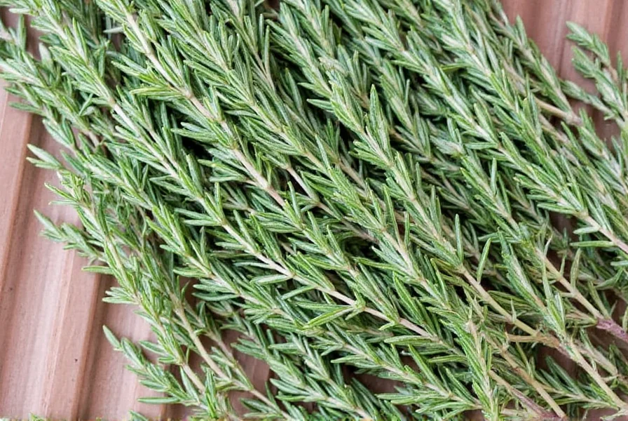 Glass spice jars with rosemary labels