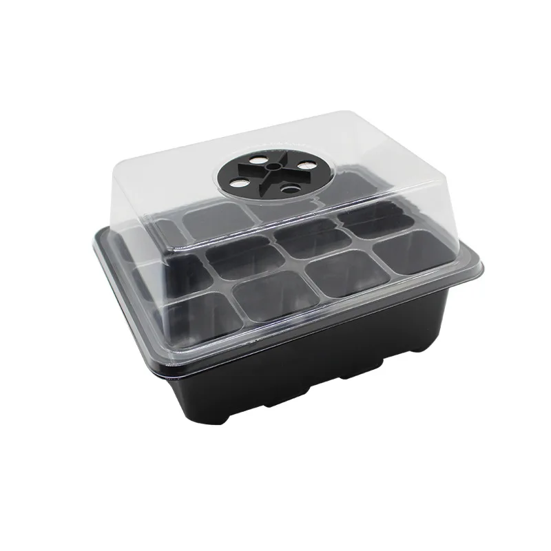 

Quality thickened 6/12 cells PET plastic nursery trays & lids plant growing trays seed starter tray with dome