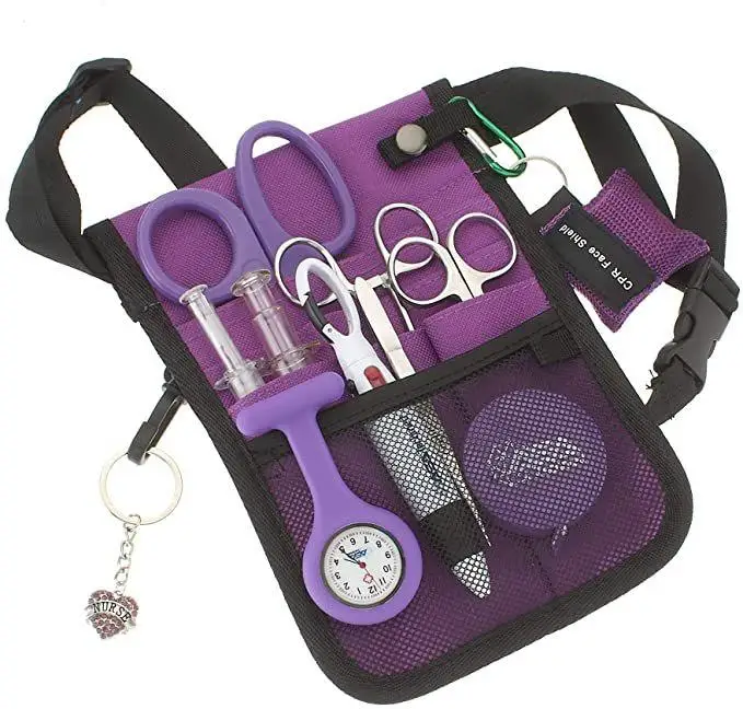 

Custom fashion multi function belt bag nurse fanny pack medical organizer waist bag, Custom available