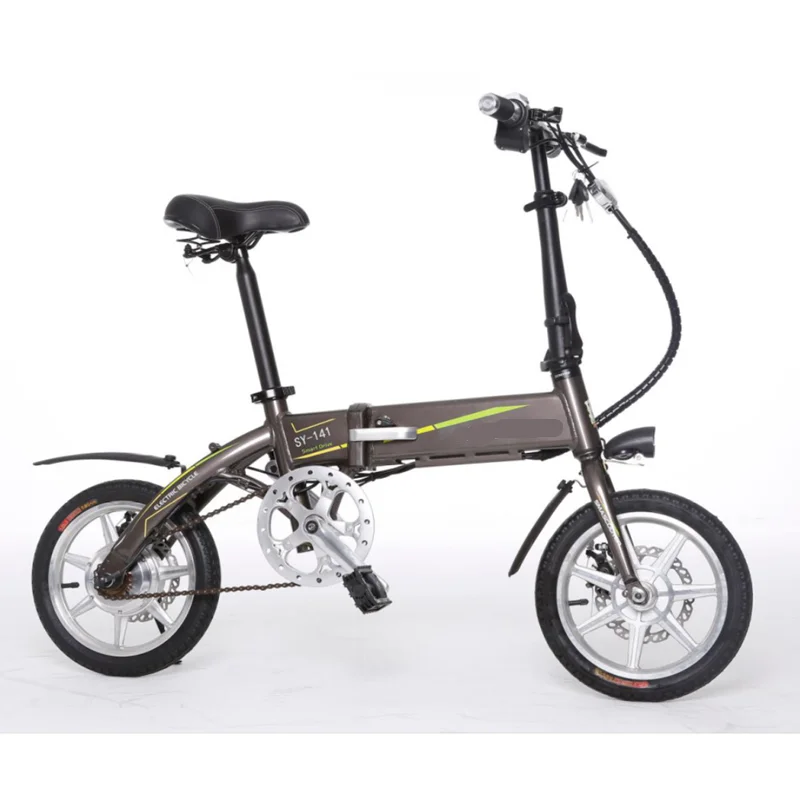 

Hi-Quality Alloy Material 14 inch 250W Folding Electric Power Bike for Women