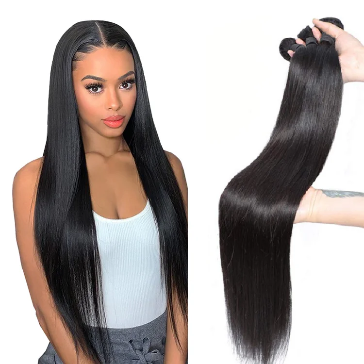 

24 hours shipping wholesale Brazilian human Hair 8 inch to 30 Inch Straight Hair Extensions 100% mink virgin Hair weave bundles