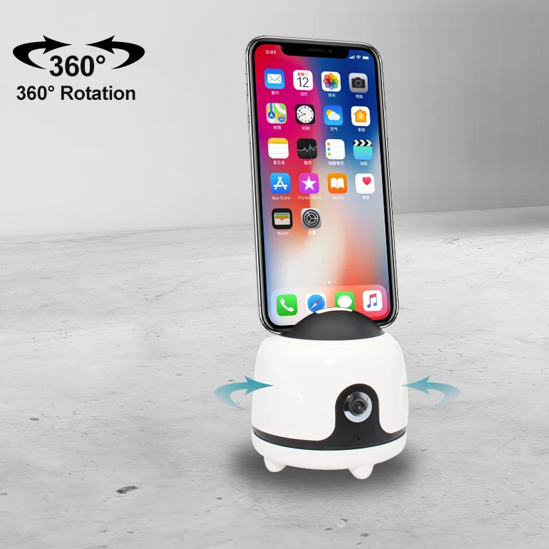 

Mobile Phone Face Rotation Camera 360 Rotation Object Auto Tracking Smart Shooting Phone Holder