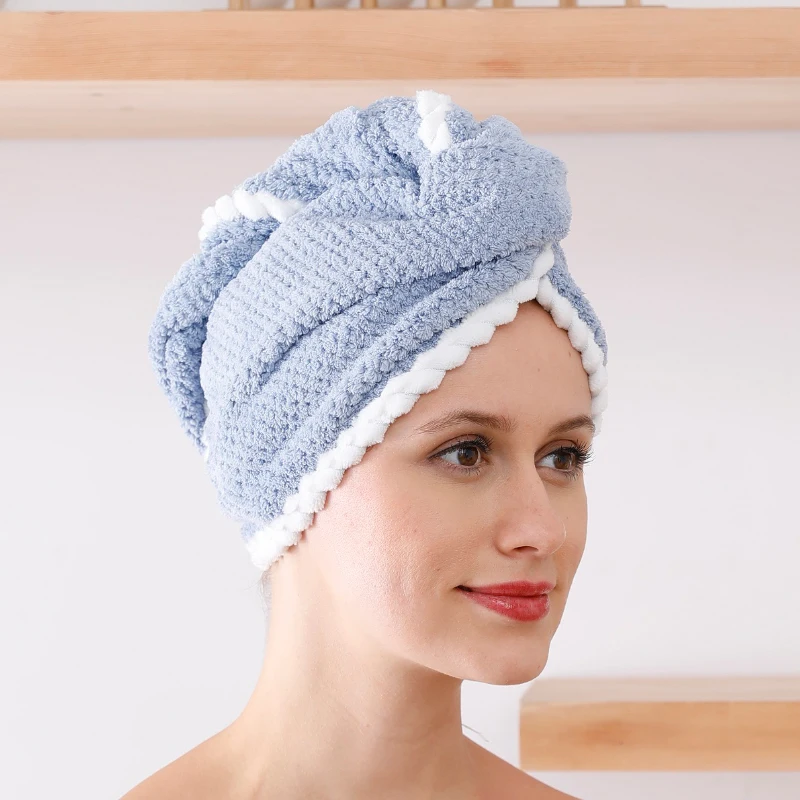 

Rapid Dry Cap Quick Lady Bath Tool Microfiber Hair Drying Hat Towel