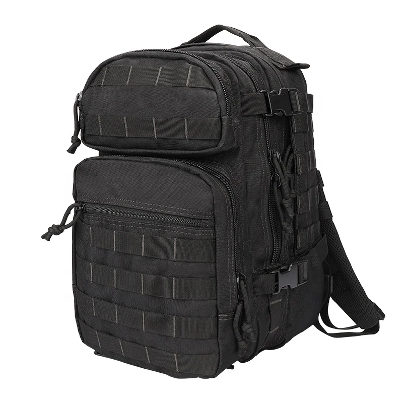 

Waterproof Army Backpack Assault Pack Molle Tactical Backpack Military Bag With Back-relief Panel, Black/gray