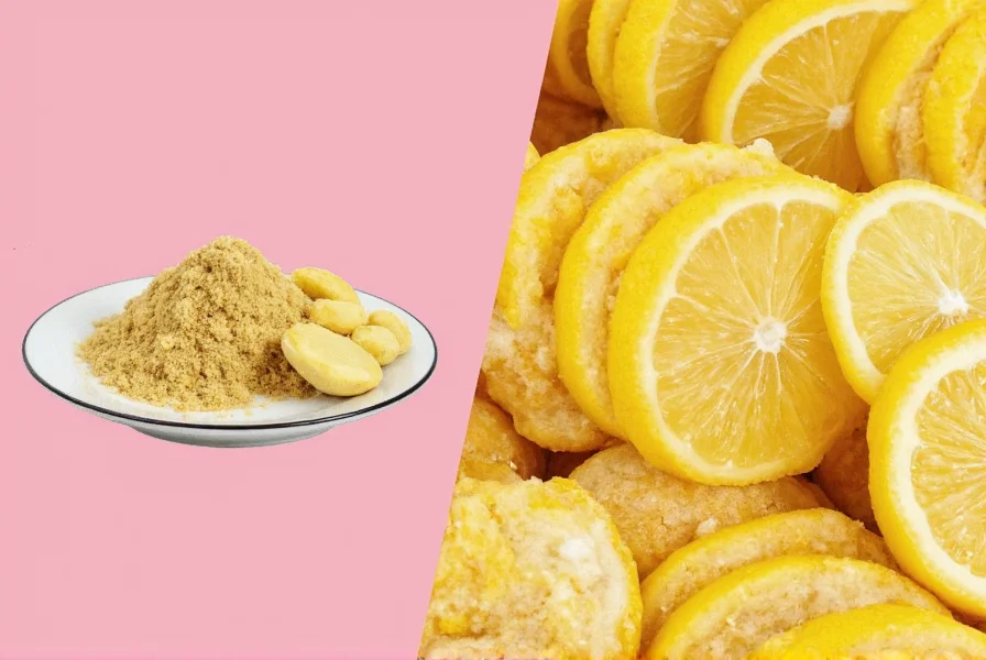 Mixing bowl with various spices and citrus zest