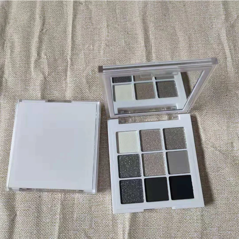 

Low MOQ Eye Shadow 9 Colors Black And White Smoky Makeup Eyeshadow Palette