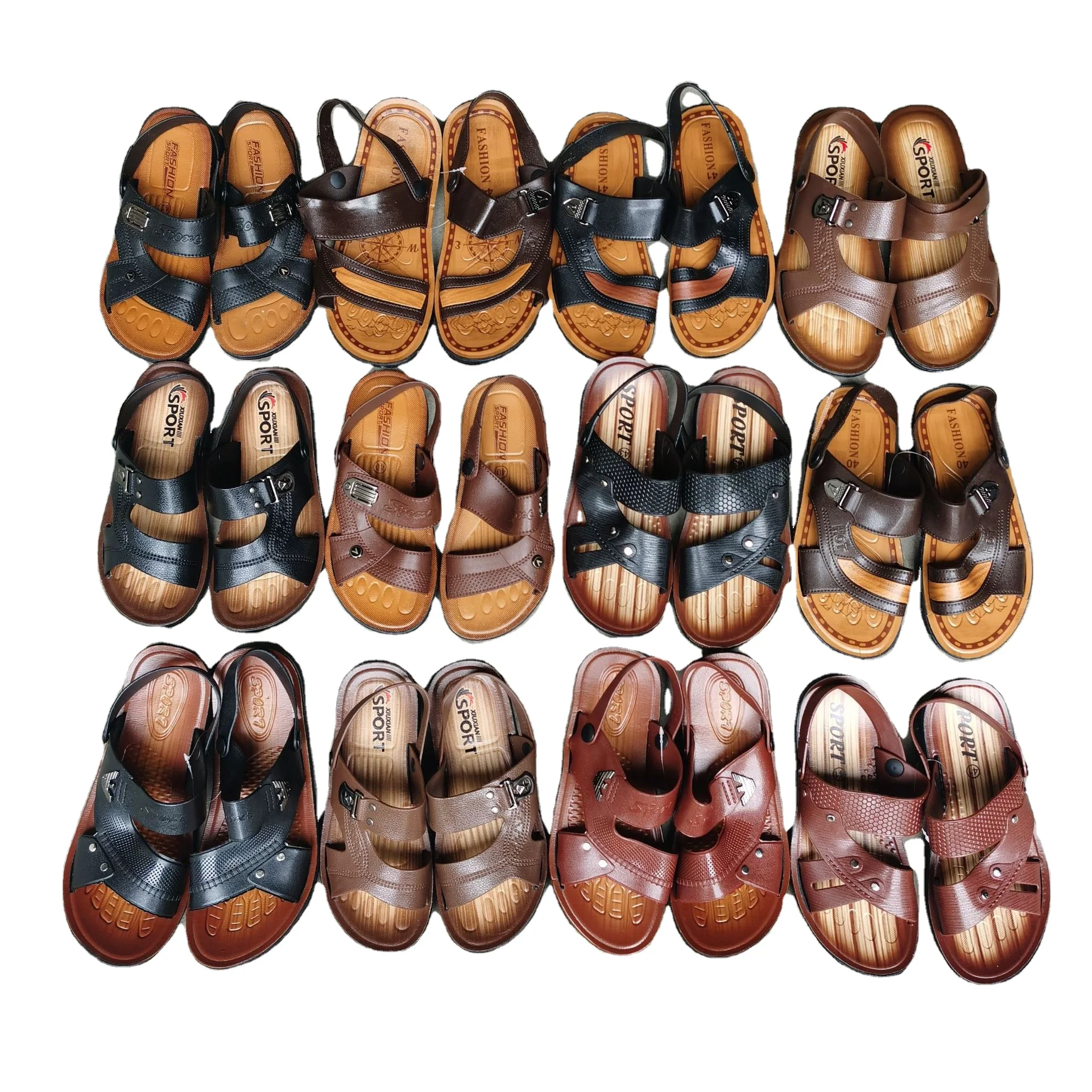 

Men Summer Beach Sandals Casual Sandal Breathable Outdoor Stock Shoes, Mixed colors