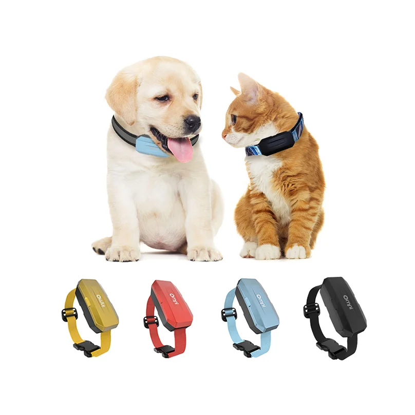 

Omni Smart Multifunctional Tracking Collar Mini Sensor Wireless Geo Fence App Control Animal 4G Gps Cat Dog Pet Tracker, Black / custom