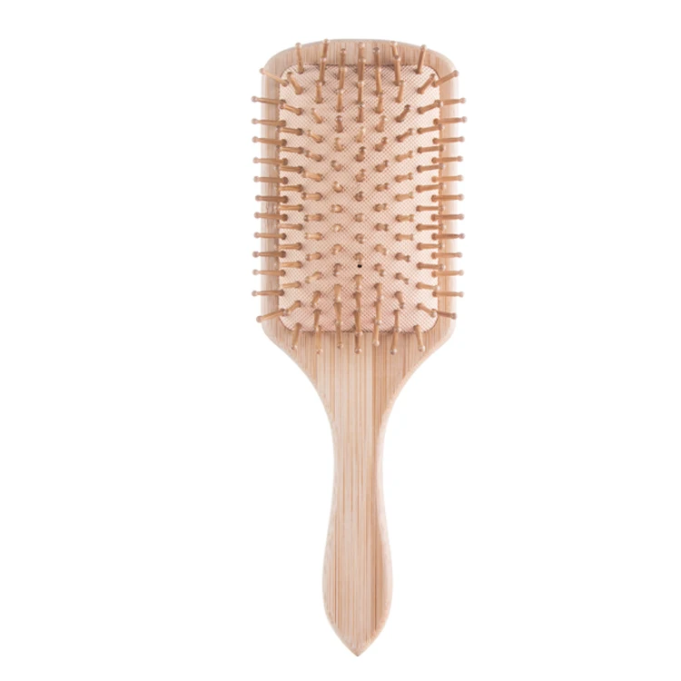 

Private Label Eco-Friiendly Bamboo Massage Hair Brush Combs, Wood color,2 colors