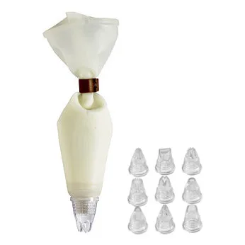 
silicone small icing piping bag set cake decorating icing set 9 different nozzles 