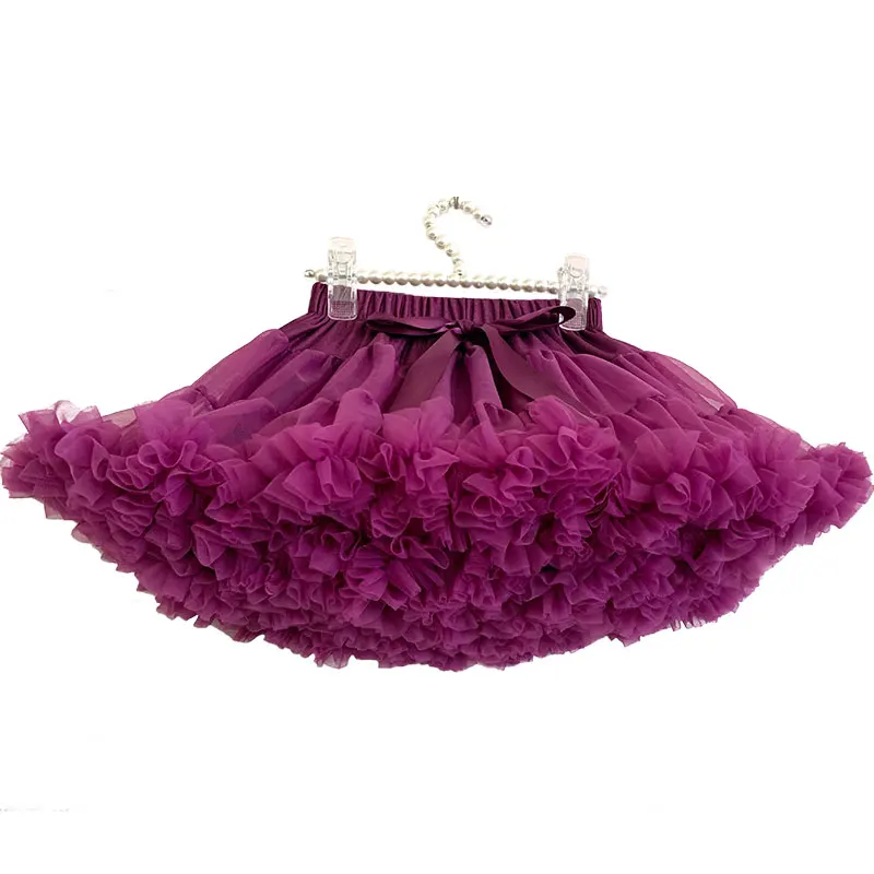 
Hot selling fancy girl clothing tutu wholesale toddler ruffle tulle girl children skirt 