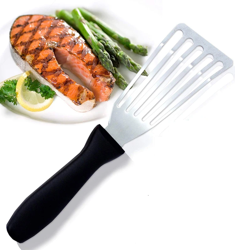 

Seacreating Aegean Sea Series Stainless Steel Omelette Spatula Slotted Turner Ideal for Turning Flipping to Enhance Frying