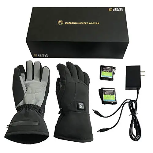 
cycling, Walking dogs rechargeable heated ski gloves lithium battery heating 