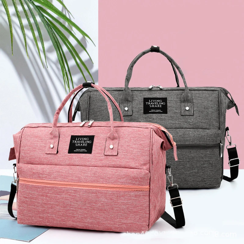 

2020 New Crossbody Mummy Bag Multifunctional Large Capacity Baby Bag Korean Waterproof Single Shoulder Nappy Bag For Baby Care, Pink/grey/black/navy