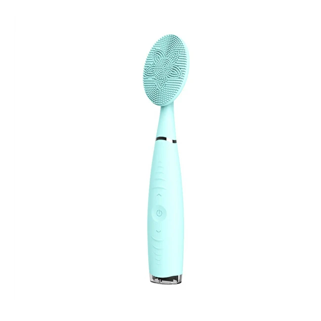 

High Quality Handheld Massage Function Silicone Cleansing Sonic Face Wash Brush