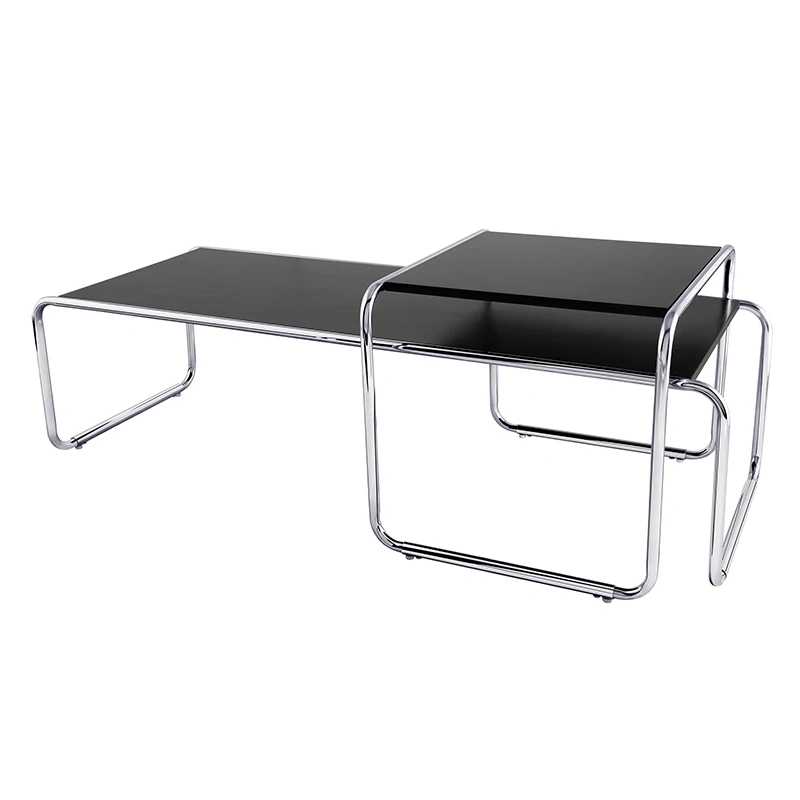 

USA in stock free shipping cost simple modern sofa coffee table sets, Black