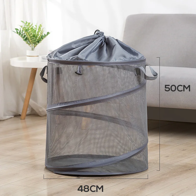 

2021 NEW Wholesale laundry Bags Big Hamper Foldable Laundry Baskets With Handle,Hotel Custom Folding Laundry Basket