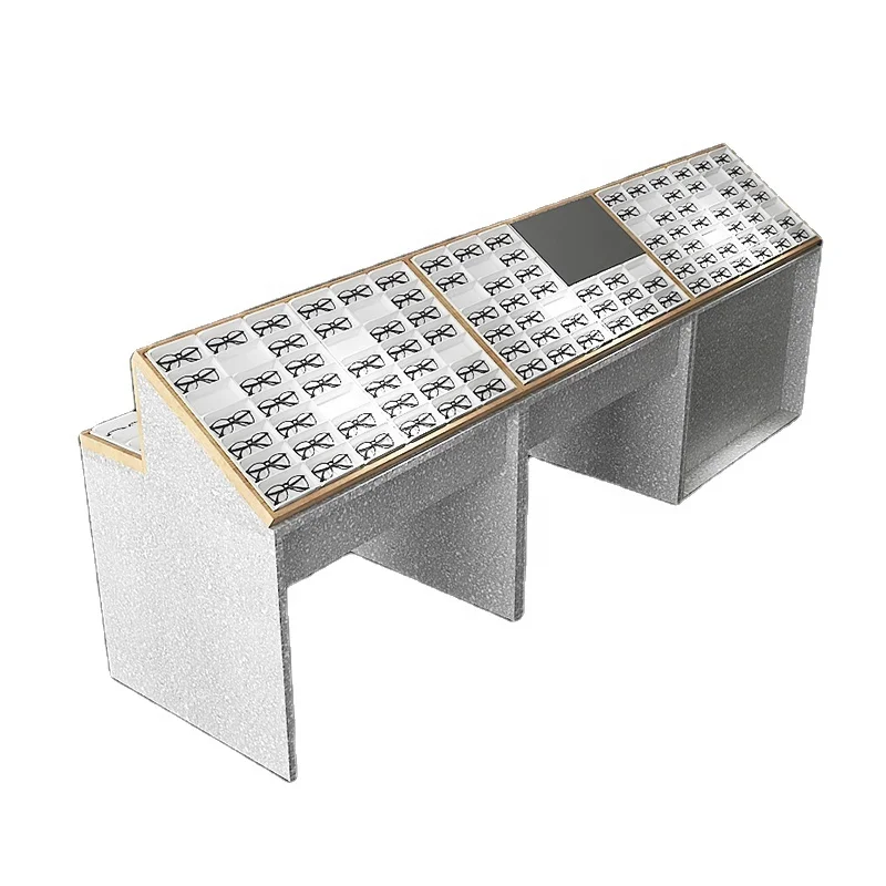 

2021 optical store interior design sunglasses frame cabinets for optical store display, Green and white or as your request
