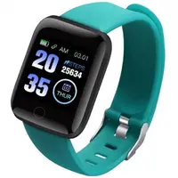 

Newly Amazon Top Seller 1.3 Inch Square Color Display Smart Watch Fitness Tracker Smart Bracelet 116Plus