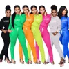 Custom 2019 Plain Long Sleeves Sweat Suits Fashion Women Joggers Suits Sets Polyester Feet Zip Training Jogging Wear for Women