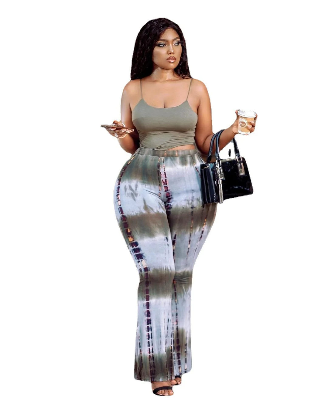 

009 New 2021 plus size women clothing casual fashion summer spaghetti strap women printing plus size two pieces set, Gray