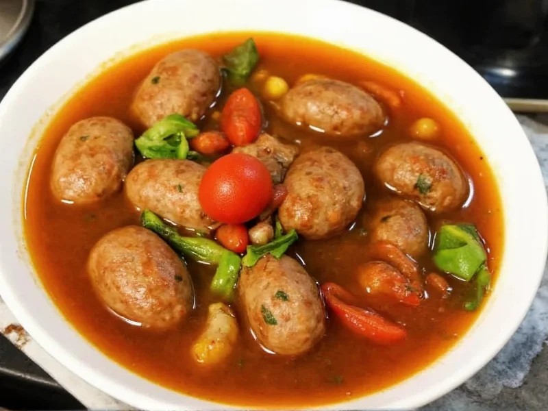 Italian Sausage Soup with Beef Broth, Zucchini & Tomatoes