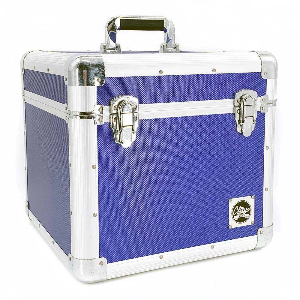 

Silver Black Vanity Vinyl Record Storage Aluminum Flight Case Equipment Device Carrying Case