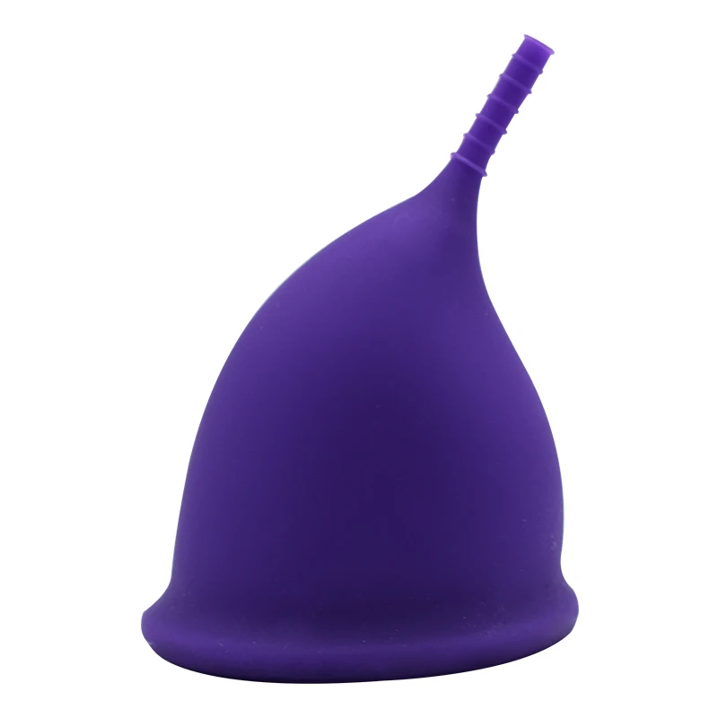 

Wholesale free samples foldable best reusable medical grade organic collapsible silicone menstrual cup for lady, Custom color