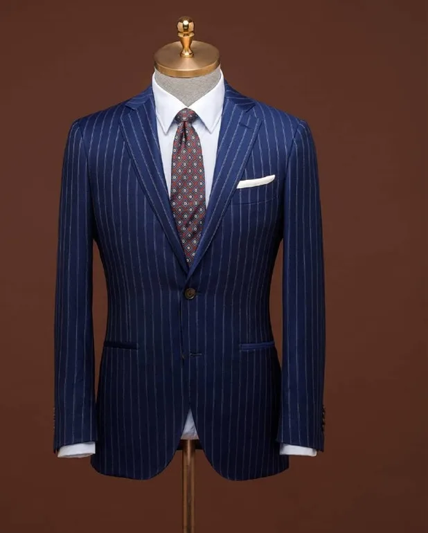 

Tailored bespoke singal breasted 2 pieces Suits For Men 100% woolen, Customized color