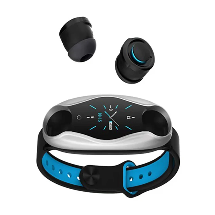 Earphone and Watch 2 in 1 Newest 2019 Bracelet Waterproof Wrist Sport Band Wireless Bluetooth Headphone Smart Watch