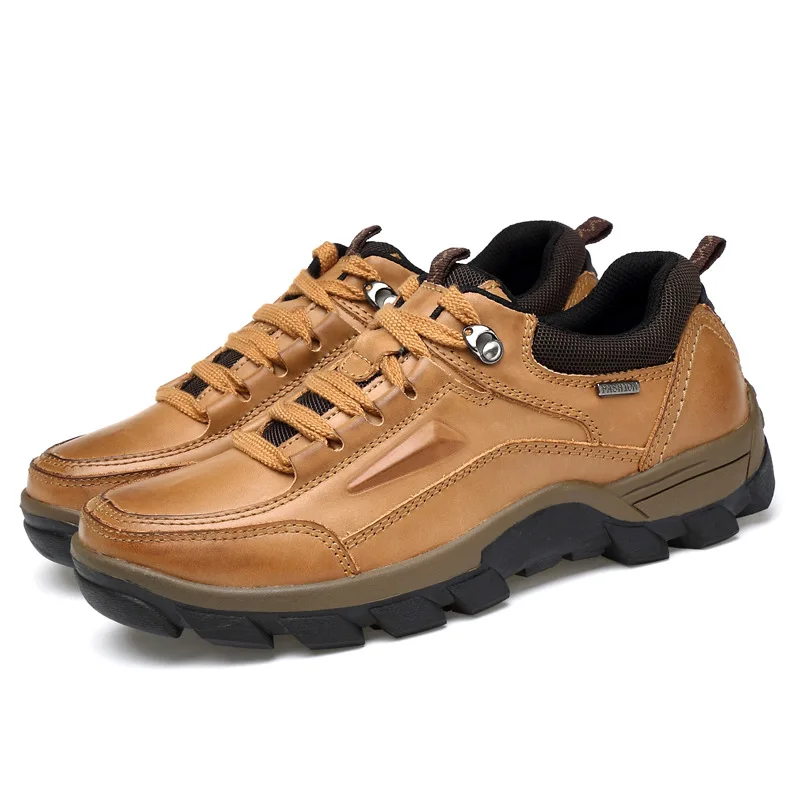

Plus Size Men Fashion Outdoor Casual Sports Hiking Leather Shoes, 2 color