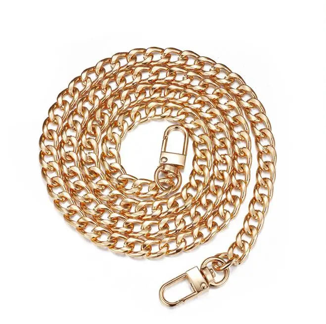 

ZONESIN 120 cm Gold Colored Metal Replacement Chain Shoulder Bag Straps, Black, silver, gold, rose gold