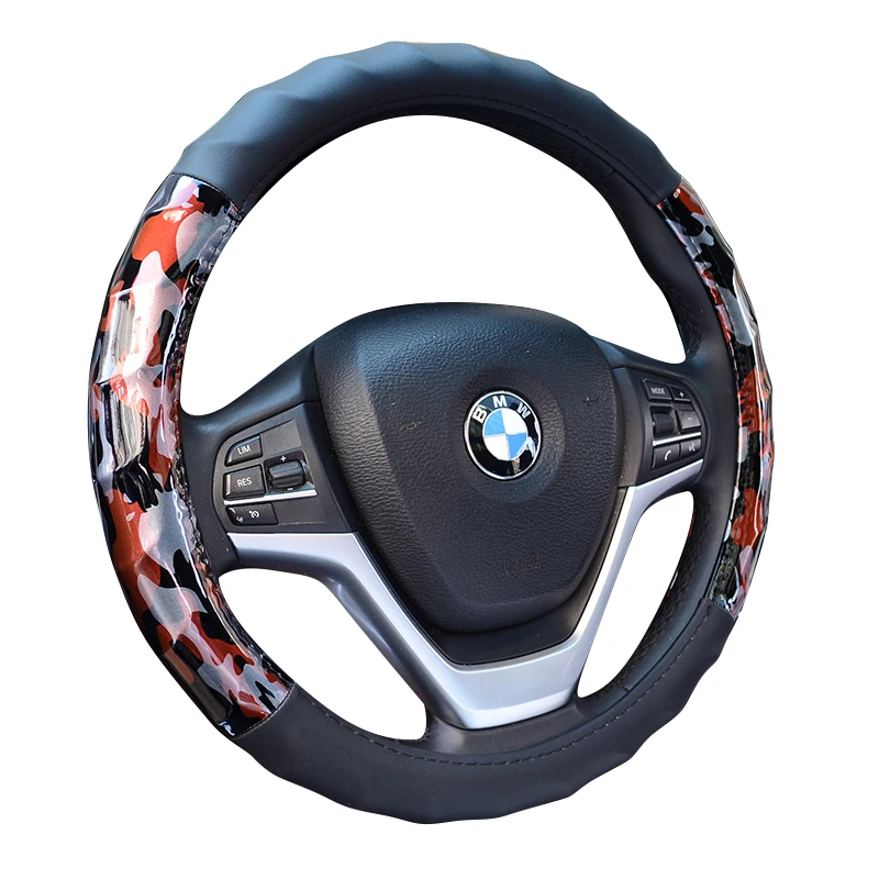 
Good quality universal 15 inches carbon steering wheel cover 
