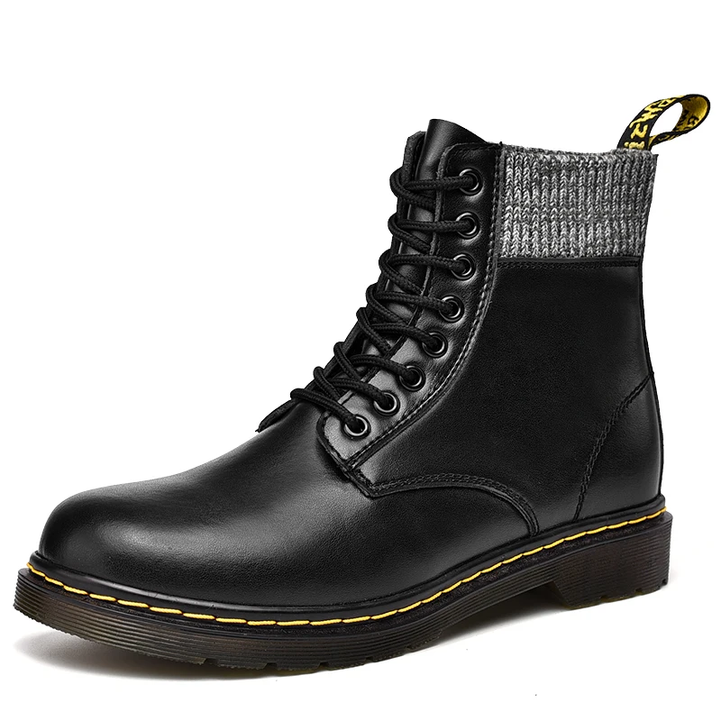 

Couple Leather Comfortable Warm Shoes Winter Work Shoes Martin Boots Men Boots