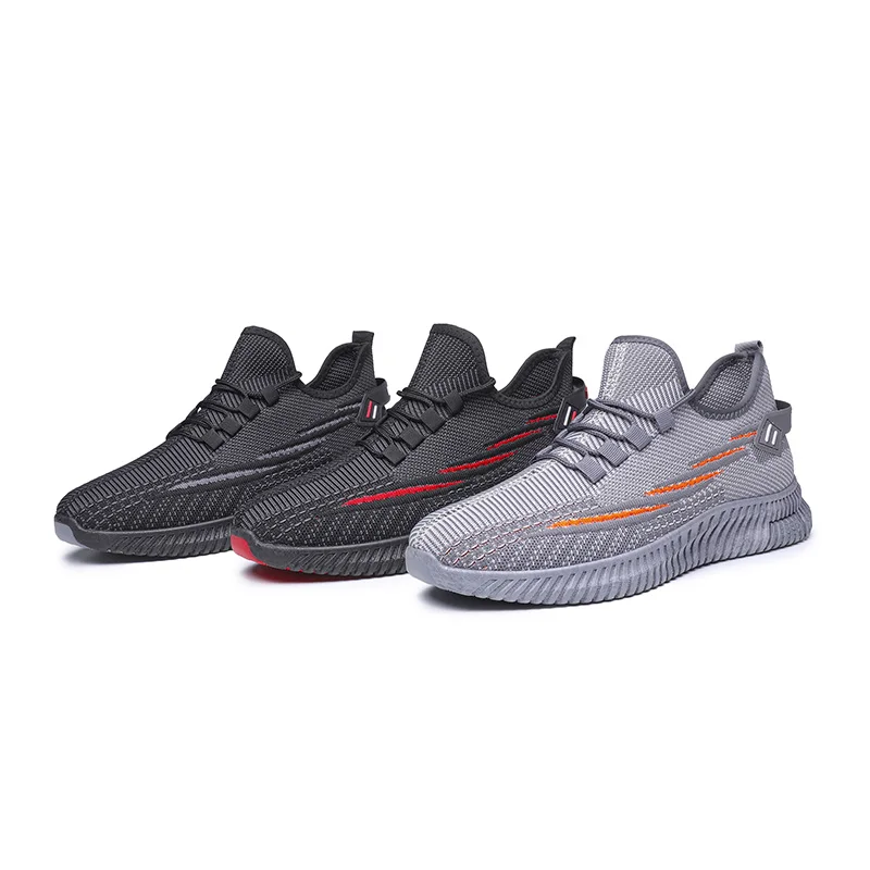 

2021 Spring breathable sports casual running trendy shoes mesh men's fitness shoes