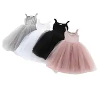 

Kids Dress 2020 Summer Tutu Dress For 9-48M Girls Casual Spaghetti Strap Sleeveless Dress Cotton Wholesale