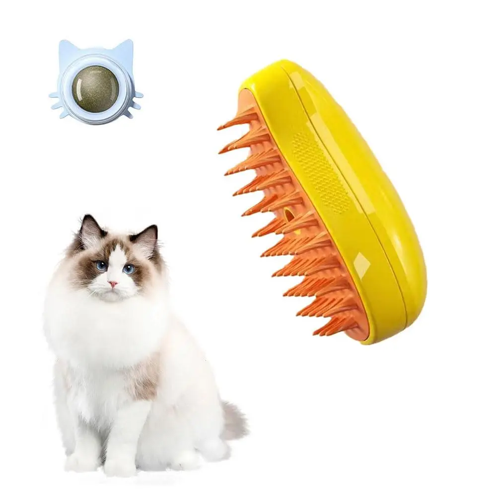 

Pet Self Cleaning Steaming Brush 3 in1 cat steam brush dogs and cats massage comb for Removing Tangled Loosse Hair