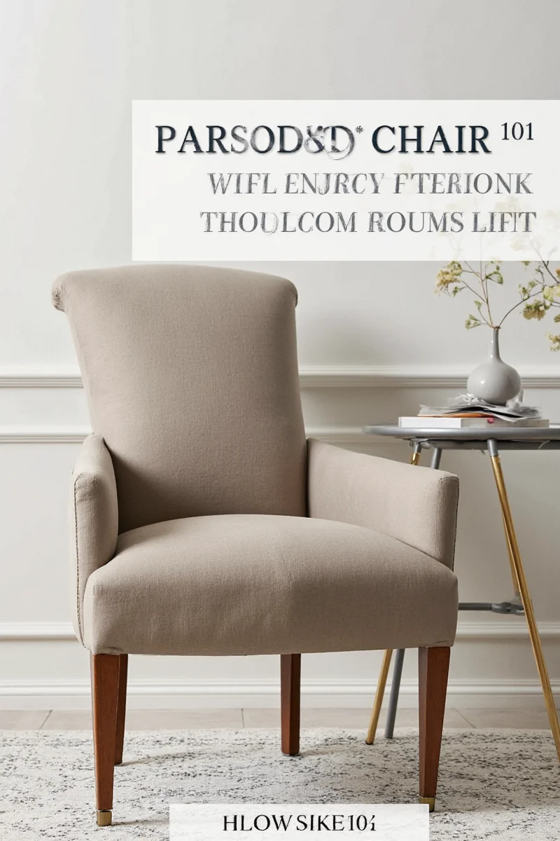 Classic Parsons Chair in a modern dining room