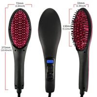 

Professional LCD Display Fast Hair Straightener Comb No Harm Electric Smooth Hair Straight Brush for Salon Hair Styling