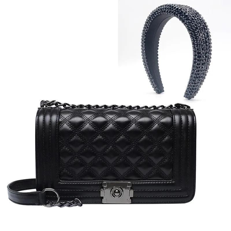 

2021 Wholesale hot sale fashion ladies embroidery pu leathershoulder bag luxury headbands and match women purse and handbag, 8colors