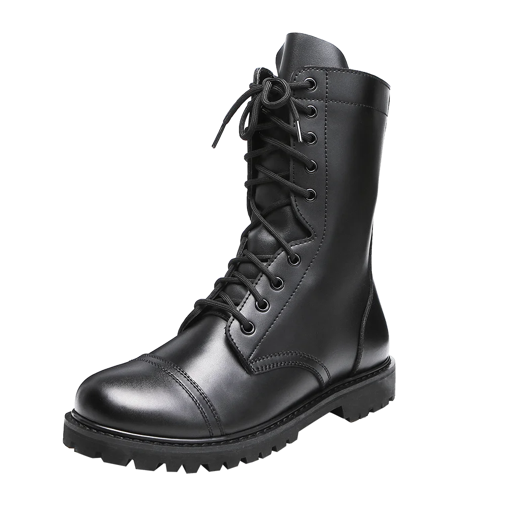 

OEM wholesale waterproof Anti-Slip comfortable military tactical black army shoes men's boots