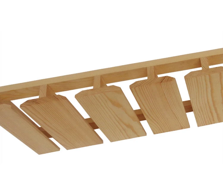 

Wooden Wine Glass Holder Rack Easy to Install Wine Glass Flight Holder Plate Clips