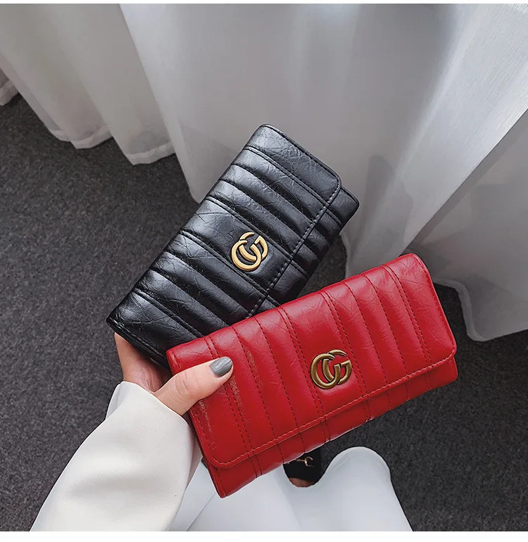 

Long women's zipper Purse, Customized color
